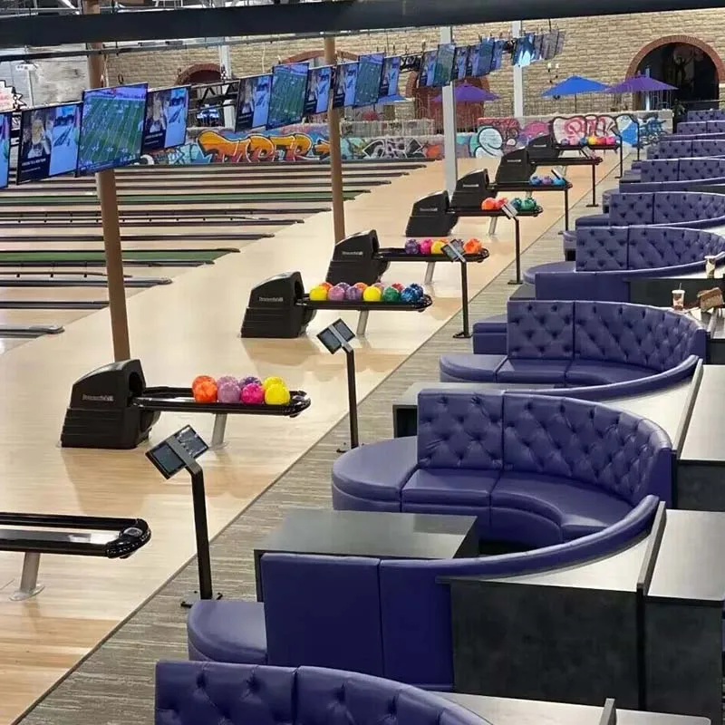 

Modular indoor common area color optional bowling alley sofa seat bowling furniture set