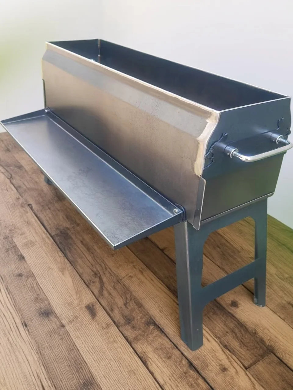 

Thiened Outdoor Charcoal BBQ ill Double Layer eep Kebab ill Portable Handheld Carbon Steel Non-Sti Surface for 2-5...