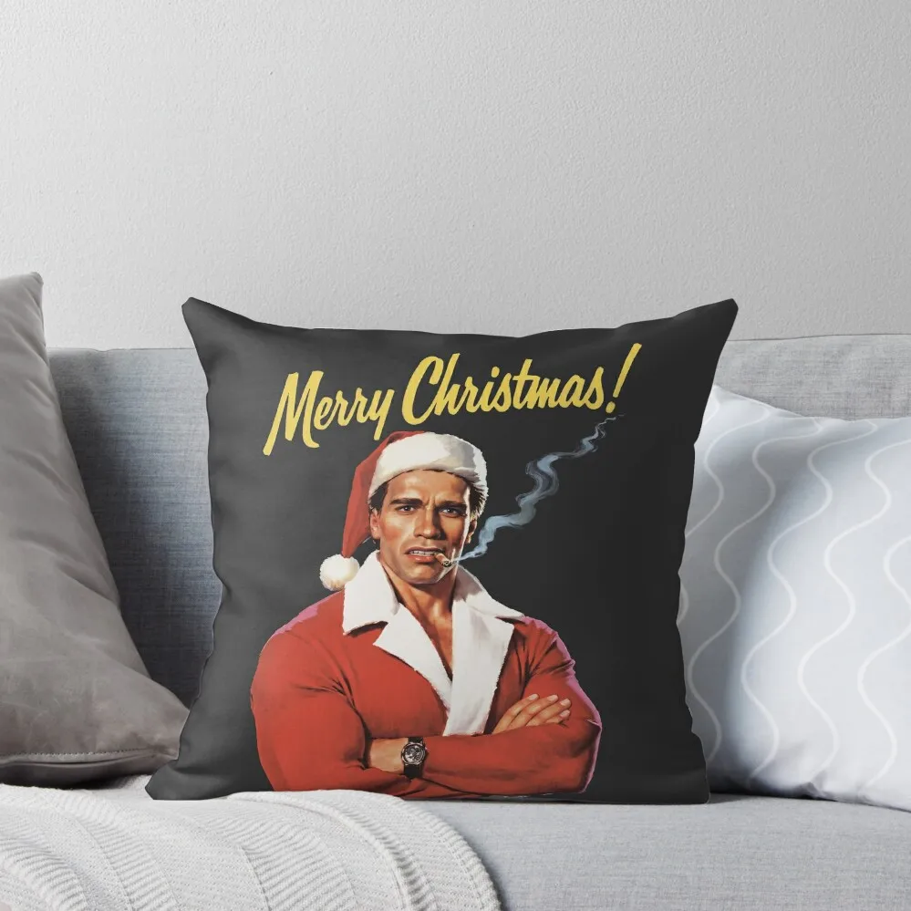 

Merry Christmas Arnold Throw Pillow Decorative Cushions For Luxury Sofa pillows decor home Sofa Decorative Covers pillow
