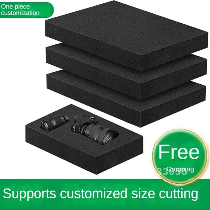 High Density Hardness Black Sponge Gasket Shockproof Sponge Block Anti-Fall Sponge Sheet Gift Box Lining Filling Sponge Material