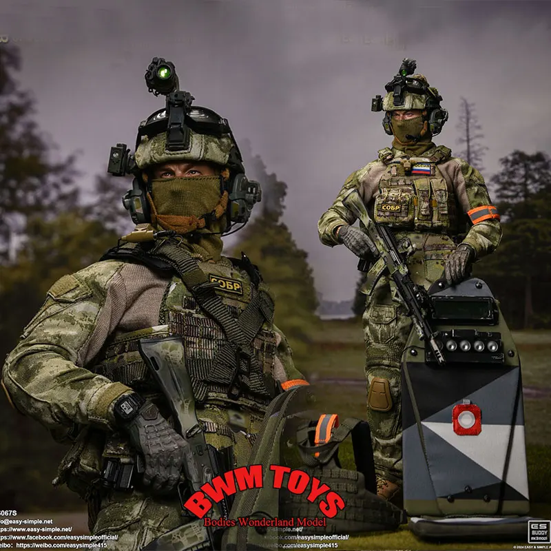 

In Stock EASY&SIMPLE ES 26067S 1/6 Scale Male Soldier Russian SOBR Rapid Response Force 12Inch Action Figure Doll Collection