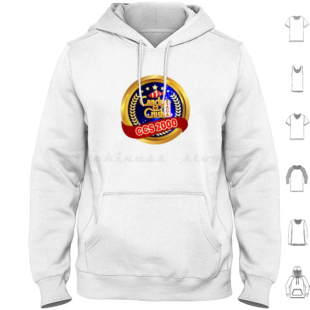Level 2000 Badge Candy Crush Saga Hoodies Long Sleeve Candy Candy Crush Crush Saga App Gaming Level Up 2000