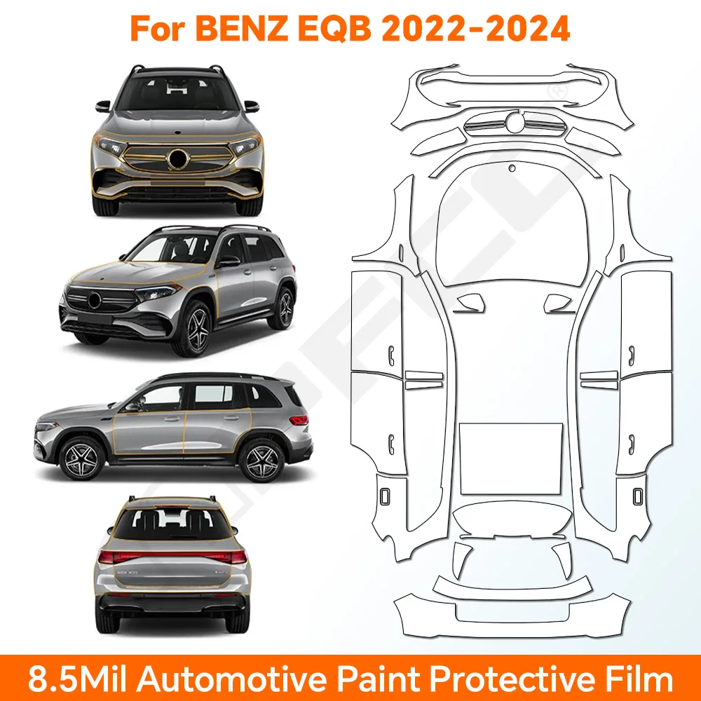 

TPU For Mercedes Benz EQB 2022 2023 2024 Paint Protection Film Pre-cut PPF Car Body Anti-Scratch Kit Clear Bra Resistant Cover