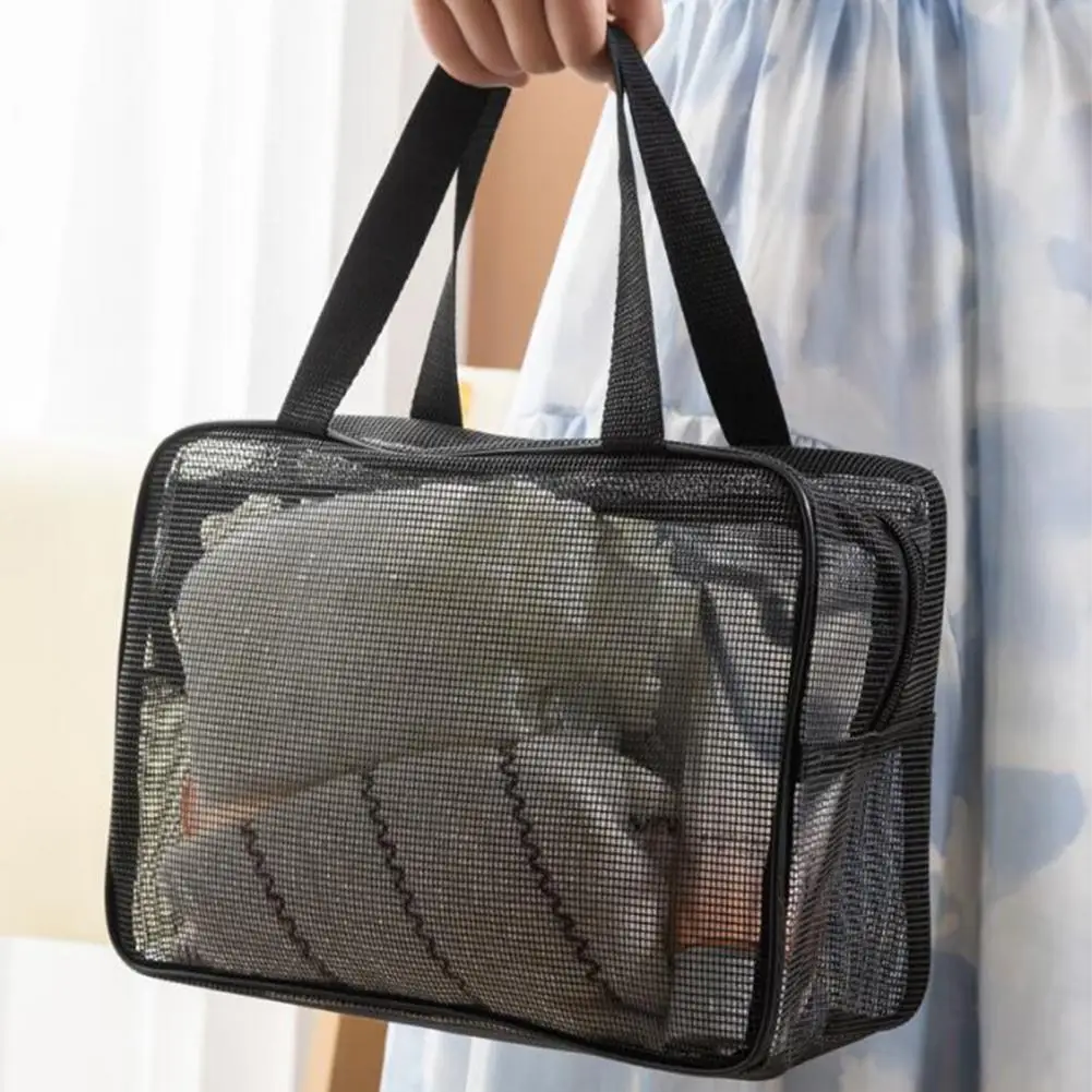 Quick-drying Mesh Shower Bag Hollow Out Shower Bag Portable Mesh Shower Bag with Capacity Quick-dry Organizer for Toiletries