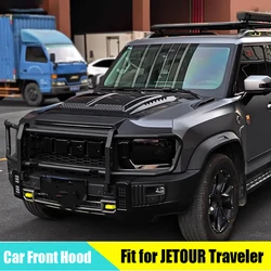 Car Front Hood Suitable for Chery JETOUR Traveler T2 2023 Modified Brabus Kit Engine Hood Fake Air Inlet Original Exterior Trim