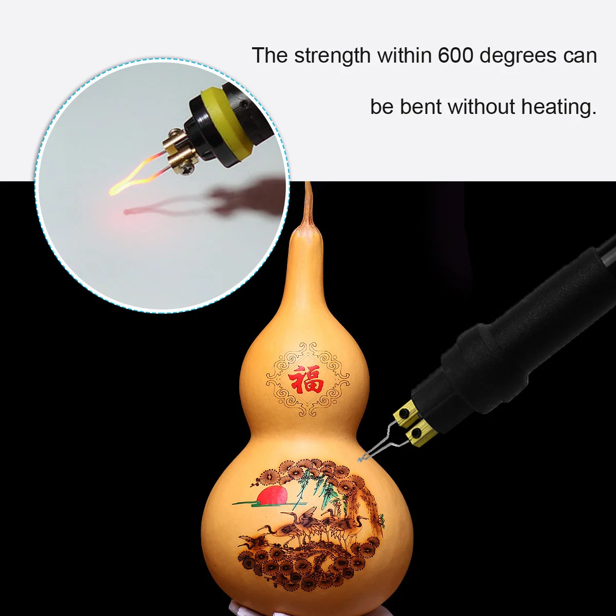 

9pcs 1Mm High Impedance Tips Set Nickel Chromium Alloy Pyrography Wire Nib For Wood Burning Machine 600°C Non-Bend Heating