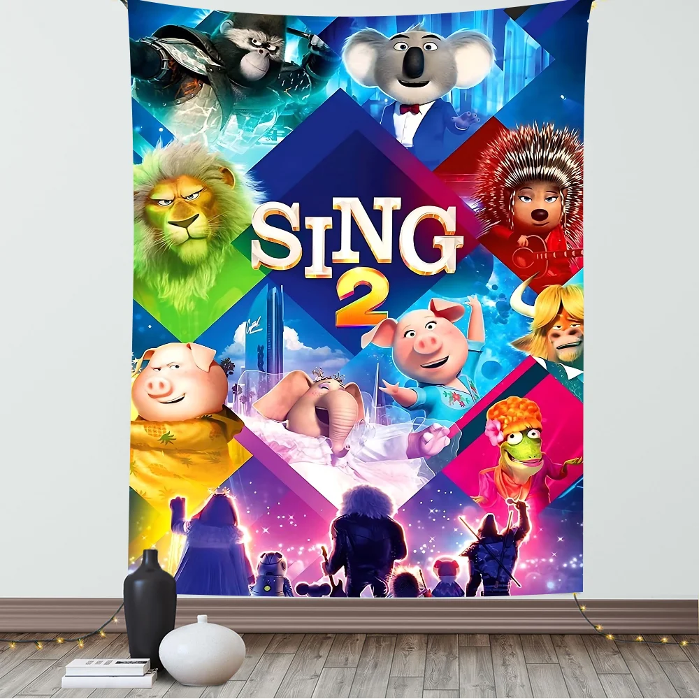 

Sing 2 Movie Photography Backdrop For Girls Baby Shower Birthday Party Decor Fairy Table Kids Dessert Table Banner Supply