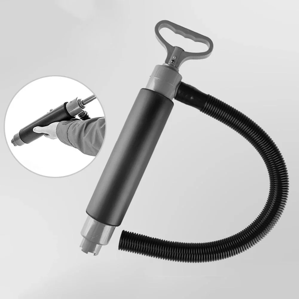 For Kayak-Compatible Manual Water Pump with EVA-Wrapped Handle Floatation 26mm Hose Fit and One-Way Suction Valve