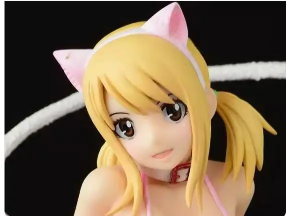 24.5cm em estoque 2024 figura de anime original japonês lucy leopardo gato/sakura gato/halloween ver figura de ação modelo colecionável