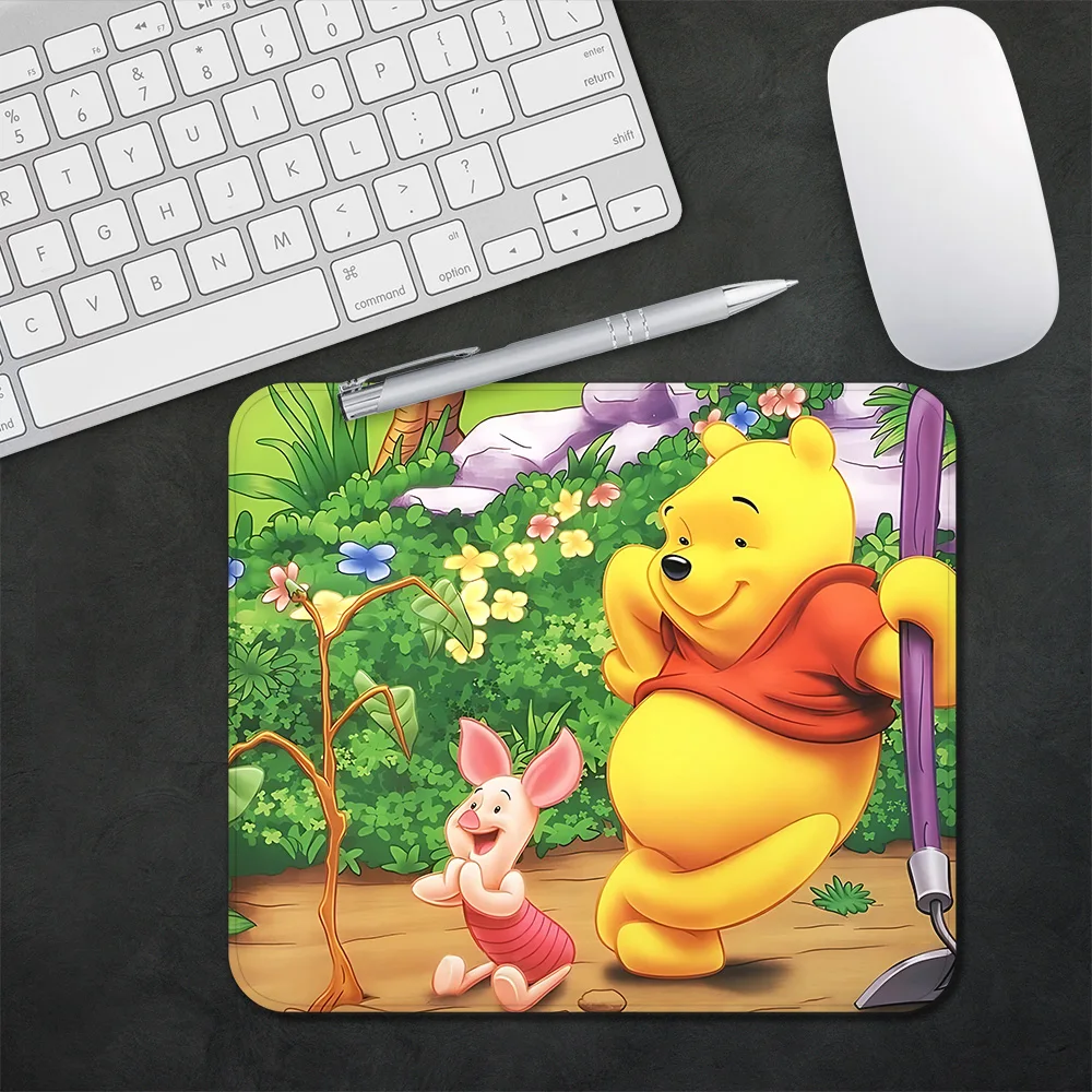 Cute Anime Winnie the Pooh Gaming Mouse Pad XS Small Mousepad For PC Gamer Desktop Decoration Office Mouse Mat Deskmat Rug