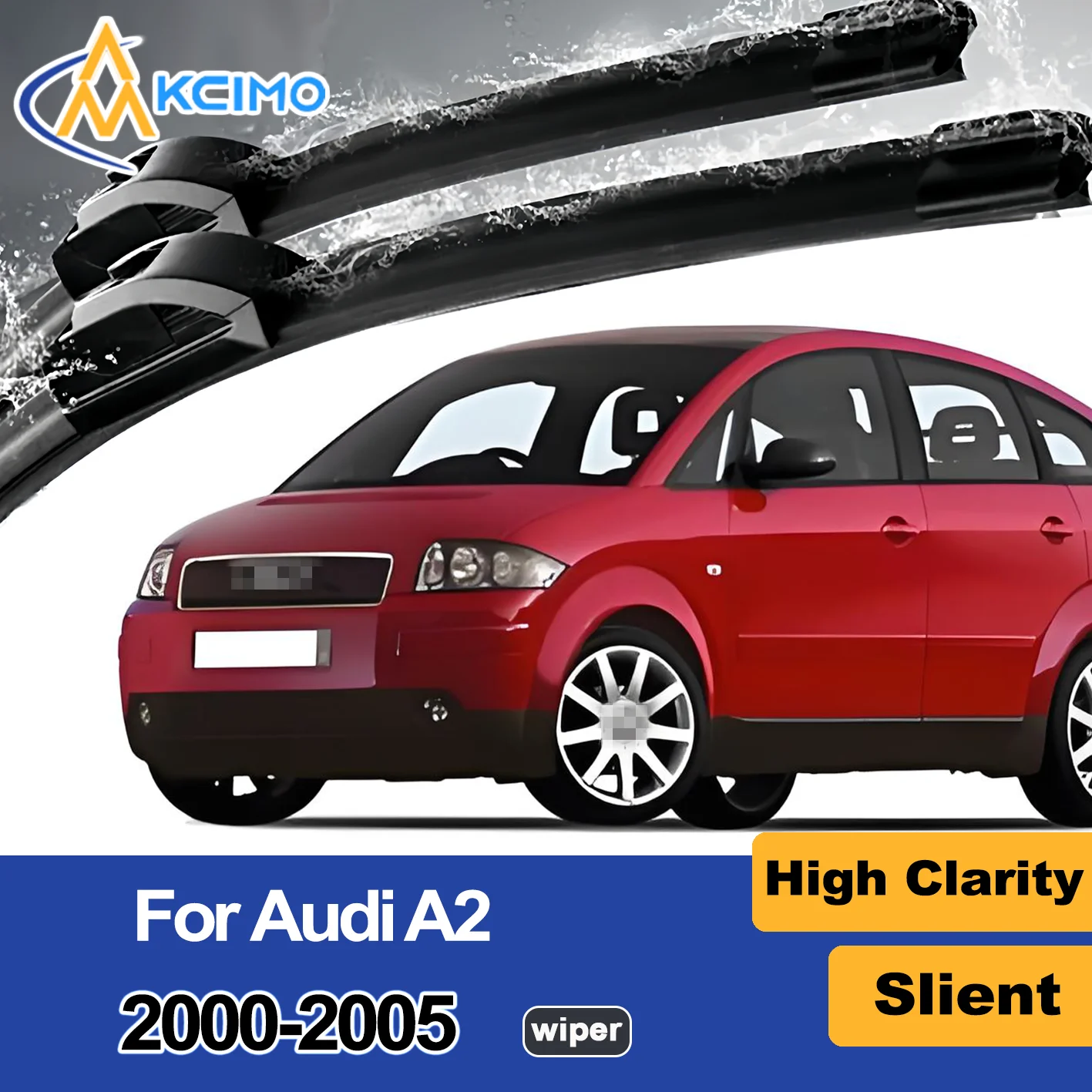 

2PCS New Front Windshield Wiper Blade for Audi A2 8Z 2000-2005 Front Windshield Auto Wipers Blade Accessories 2005 2004 2003