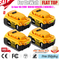 New 100% 8.0Ah 20V for Dewalt DCB200 Power Tool Battery DCB206 20V 8000mAh Battery DCB206 20V Battery  DCB205 DCB184