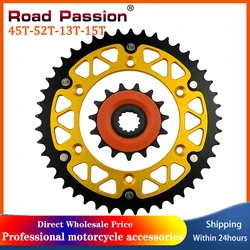 Motorcycle 45T~52T 13T 15T Front Rear Sprocket Chain Wheel For SUZUKI DR250 DR350 RM250 RM250P RV90 RM 250 DR 350 DR-Z DRZ 400