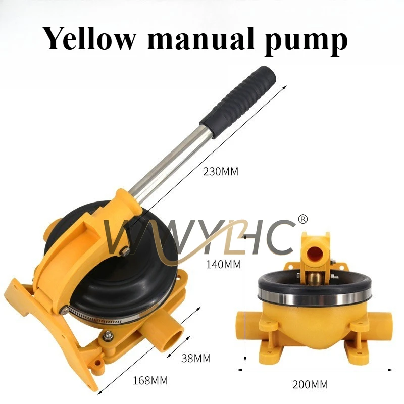

Suitable for Yacht RV Diaphragm Type Manual Pump Hand Pressure Hand Crank Bilge Pump Oil Pumping Water Pump