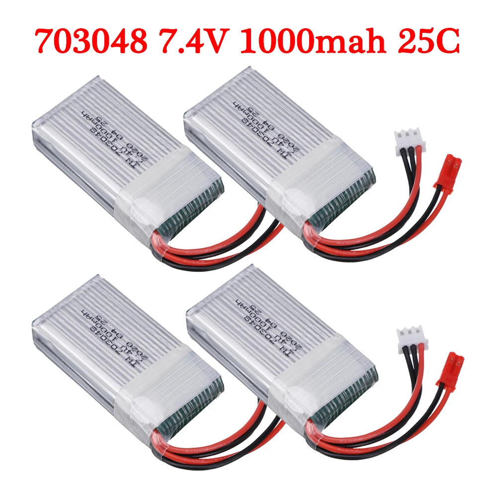 7.4v 1000mah Lipo Battery cc X601H JXD391 FT007 RC Helicopter Quadcopter Airplane Drone Battery