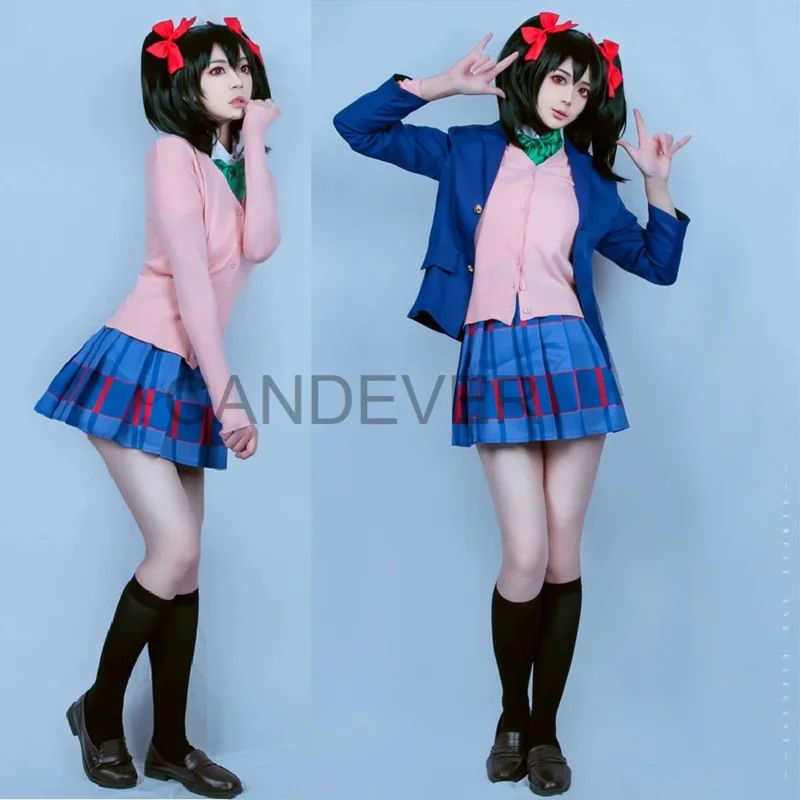 Japan Lovelive Love Live Cosplay Yazawa Nico Kousaka Honoka Minami Kotori Ayase Eli Tojo Nozomi Nishikino Maki School Uniform