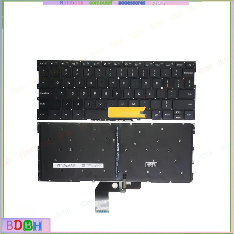 US for XIAOMI MI Air 13.3 161301-01 TM1704 TM1703 TM1613R TM1604 Laptop Backlit Keyboard 9Z.ND7BW.601 US English