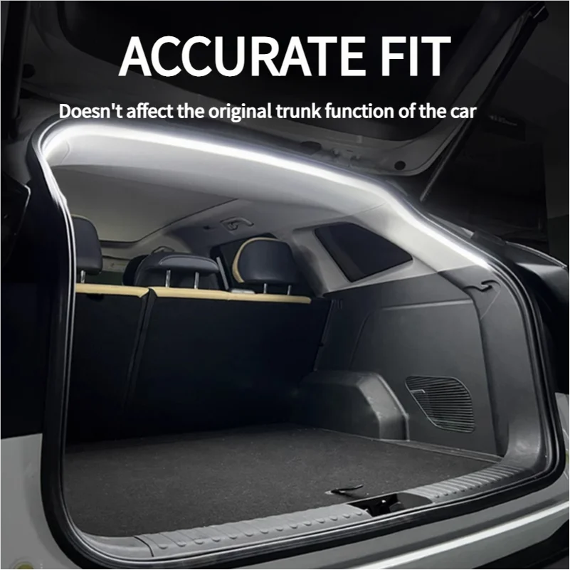 

For Geely EX5 X6 X7 EC7 Atlas Trunk Ambient Light Strip Warm LED Hidden Install Non-Destructive Decorative Interior Lighting