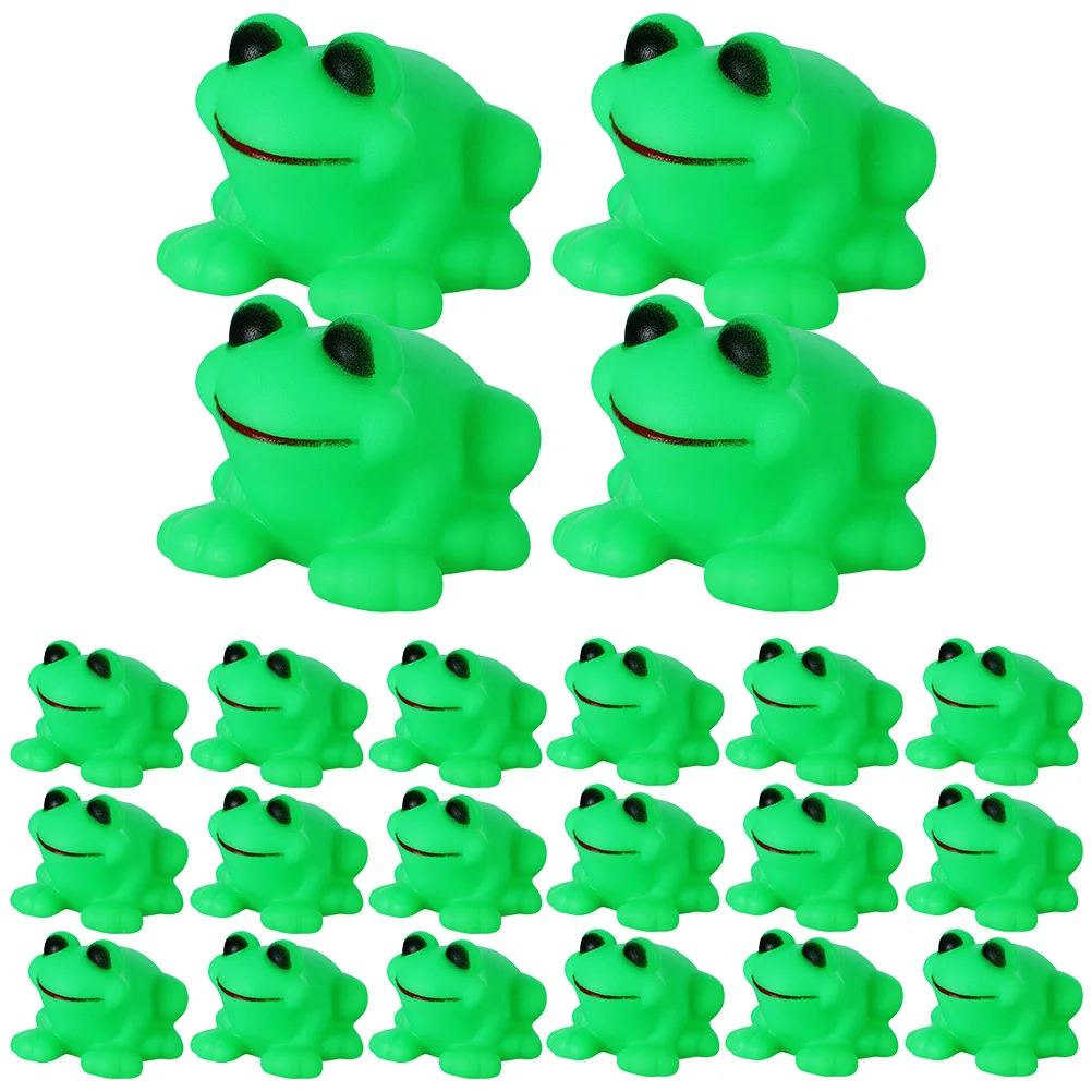 

24Pcs Cartoon Frog Bath Toy Toddler Bath Toys Small Frog Bath Toys Funny Bath Toys Frog toy frogs model decoration