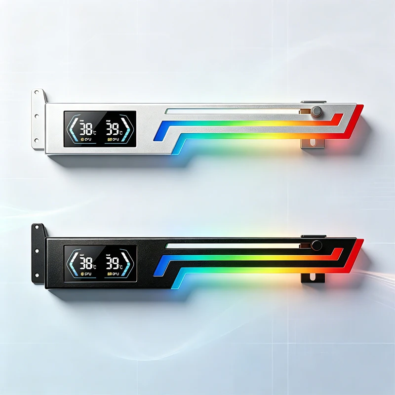 Digital ARGB Horizontal Graphics Card Holder Sync Sea View Room Bracket Shenguang Pole Support Bracket for PC Gaming Build