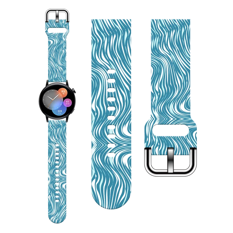 20mm Printed Strap for Samsung Galaxy Watch 6/5/4 40mm 44mm 6Classic 47mm Band Replaceable Bracelet 22mm for 5Pro 45mm Watchband