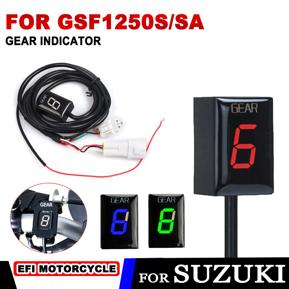 

Motorcycle 1-6 Speed Gear Indicator For Suzuki GSF1250S/SA GSF 1250S/SA 2007 2008 2009 2010-2016 Accessories Gear Display Meter