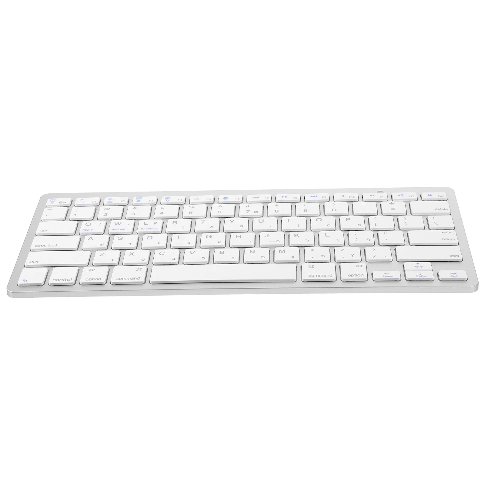 Wireless Keyboard  Plastic Israeli Hebrew Silent Keyboard Cordless Computer Keyboards Silent For Tablet Wifi Language Membrane
