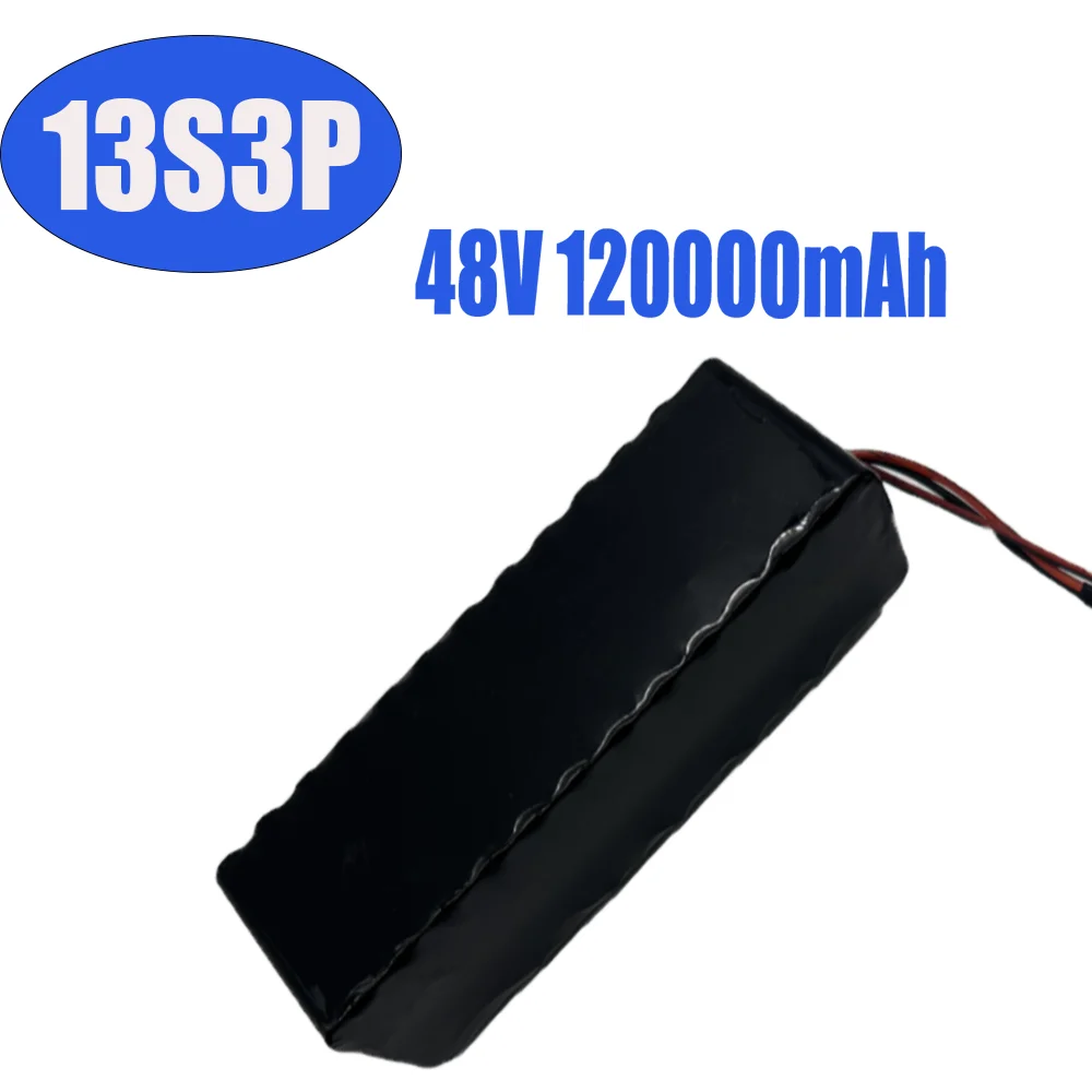 

13S3P New 48V 120Ah 2000W XT60-DC 48V Lithium-ion Battery Pack 120000mAh, Suitable for 54.6V Electric Scooters with BMS+charger