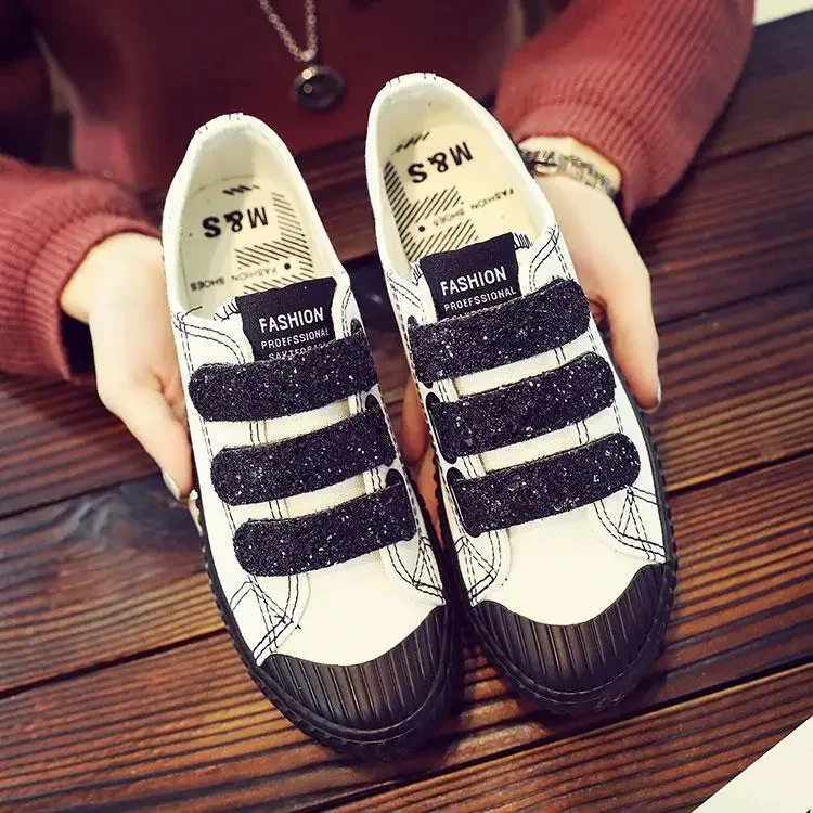 Ladies Footwear New Arrival 2024 Women's Canvas Shoes Spring Autumn Deals A High Quality 39 H Walking Y2k Fashion On Sale Casual