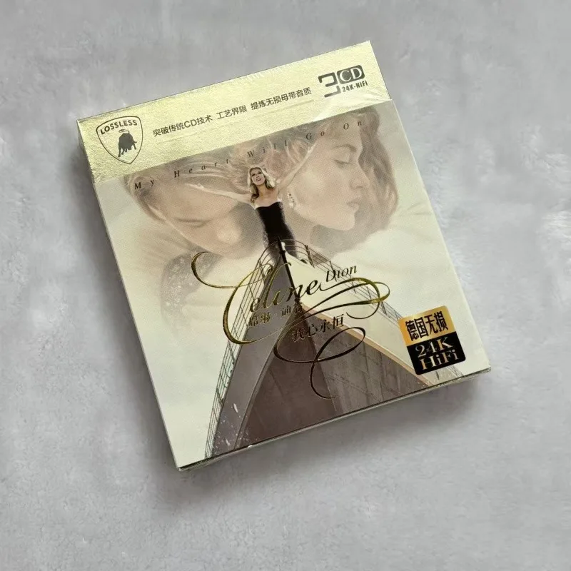 Colección de CD de Celine Dion, Clásica Música Pop Femenina, 24K Oro, Alta Fidelidad, Sin Pérdidas, Colección de Baladas Pop Occidentales, 3 CD para Audiófilos