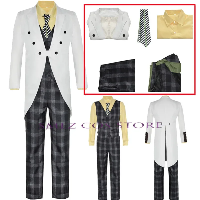 

Twins Jerome Valeska Cosplay Anime Jeremiah Costume Suit Uniform Halloween Party Clown Outfits for Men