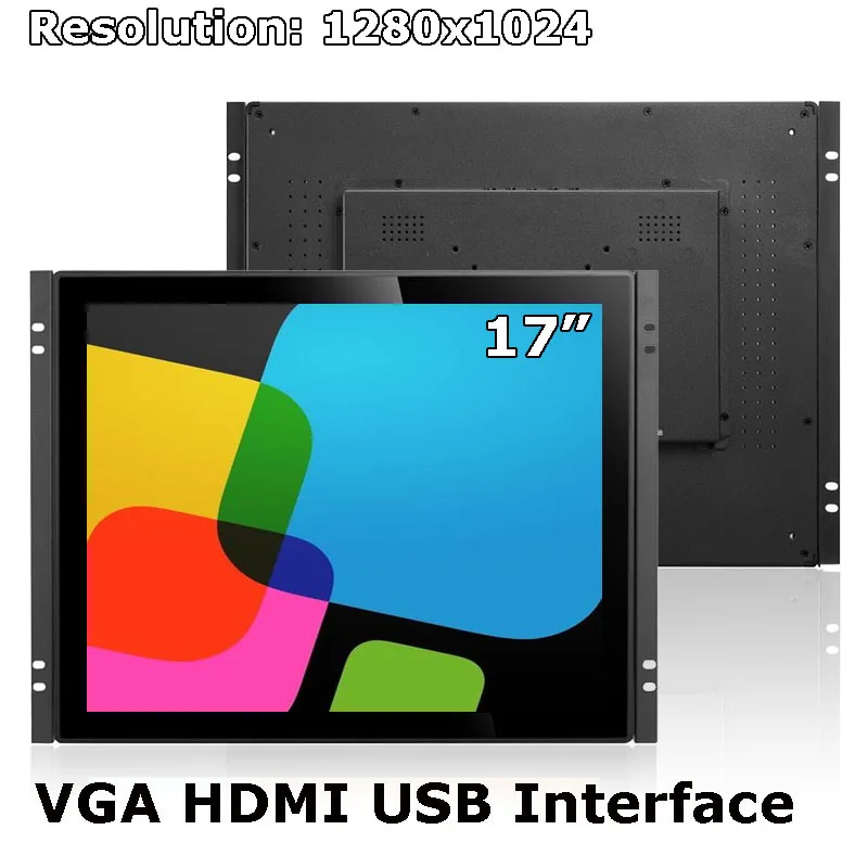 Imagem -01 - Polegada Monitor Touchscreen Ip65 17 Impermeável Lcd Monitor de Tela Toque de Grau Industrial com Vga Hdmi Usb 17 polegada monitor touchscreen ip65 17 impermeavel lcd monitor de tela toque de grau industrial com vga hdmi usb 17 01