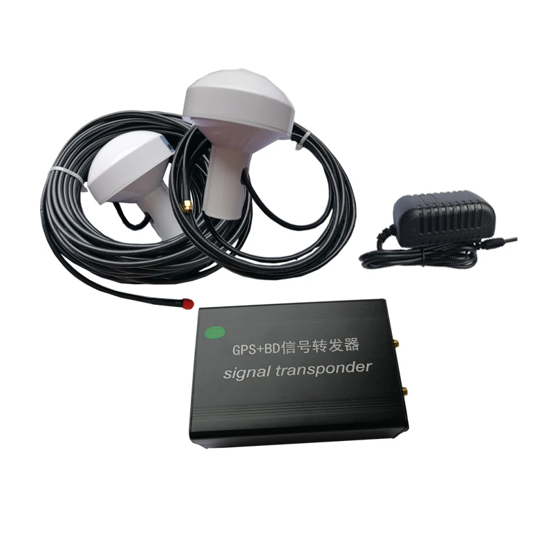 

Dual frequency GPS BD signal transponder indoor signal amplifier enhancer SMA connector 1575.42MHz 30dbi gain