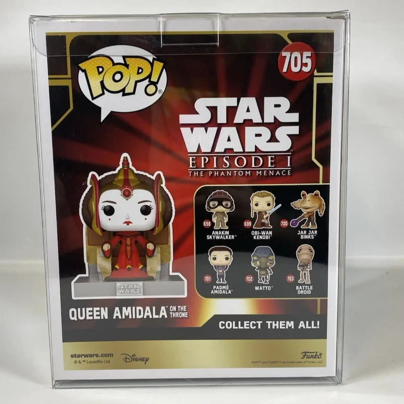 Original Funko POP Star Wars Season 10 Padme Amidala Sitting on Throne Vinyl Figure Trendy Collectible Ornament Toy Gift view 5