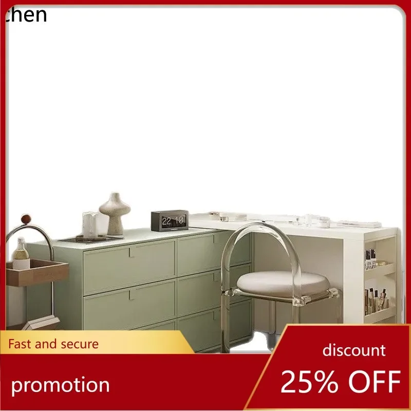 i5.21 Six-Drawer Dressing Table Integrated Solid Wood Makeup Table Bedroom Modern Simple Storage Cabinet