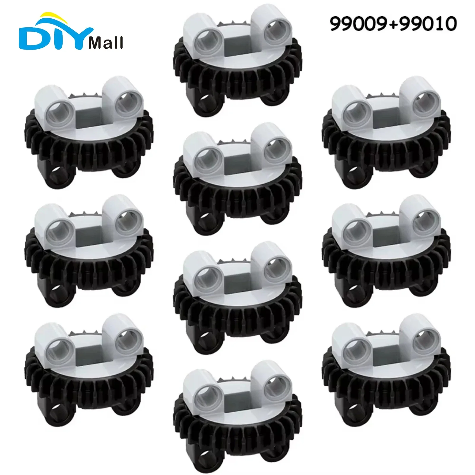 DIYmall 28-Tooth Turntable Compatible with legoeds Technic Building Blocks (Set of 10)