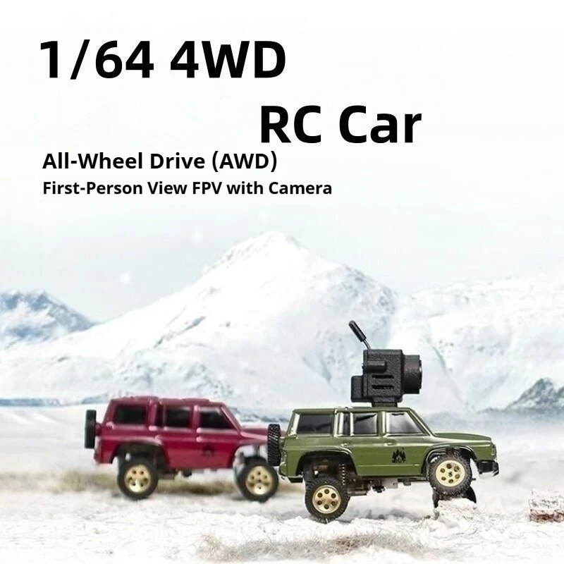 SNICLO FPV RC Car 1/64 4WD Off Road Climbing Vehicle With HD Camera First Person View All Wheel Drive Boys Toy Model 3005