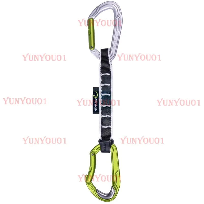 Edelrid A prueba de balas Forro de acero Tira plana ancha Acero Colgando rápido Escalada en hielo Colgando rápido