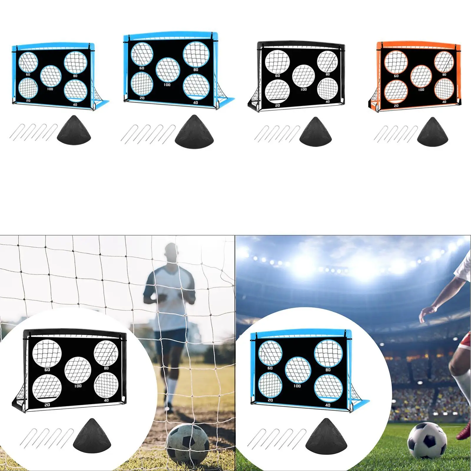 Tujuan Sepak Bola untuk Jaring Sepak Bola Halaman Belakang Sasaran Pertandingan Sepak Bola Latihan Portabel untuk