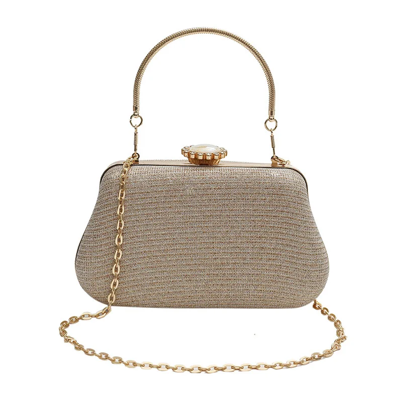 Fashion Designer Ladies Evening Bag Chain Strap Women's Crossbody Shoulder Bag Luxury Bling Party Wedding Clutch Bag And Purse