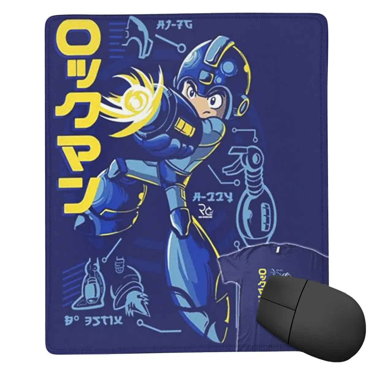 Megaman Video Game Mega Man Mouse Pad Computer Keyboard Mouse Mat Gamer PC Laptop Desk Mat Office Accessories