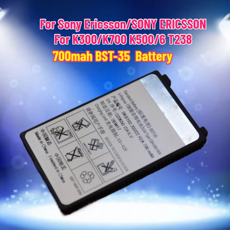 

New 700mah BST-35 Battery for Sony Ericsson/SONY ERICSSON BST-35 Battery for K300/K700 K500/6 T238