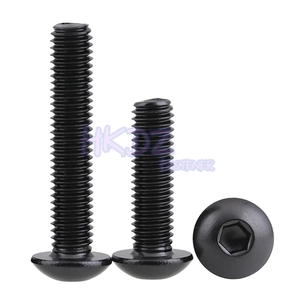 

304 Stainless Steel Hex Hexagon Socket Pan Round Button Head Screw M3 M4 M5 DIN7380 Black Round Head Hex Head Screw