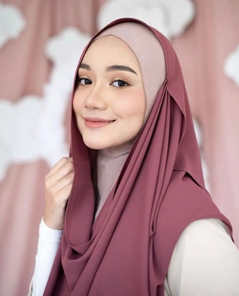 Topi jilbab dalam Modal lembut topi Turban melar Muslim topi Dalaman kerudung wanita topi tabung Turban wanita