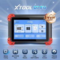XTOOL D7 Automotive Diagnostic Tools Full System OBD2 Scanner ECU Coding OBD Bidirectional Control Scanner 39+ Resets CAN FD FCA