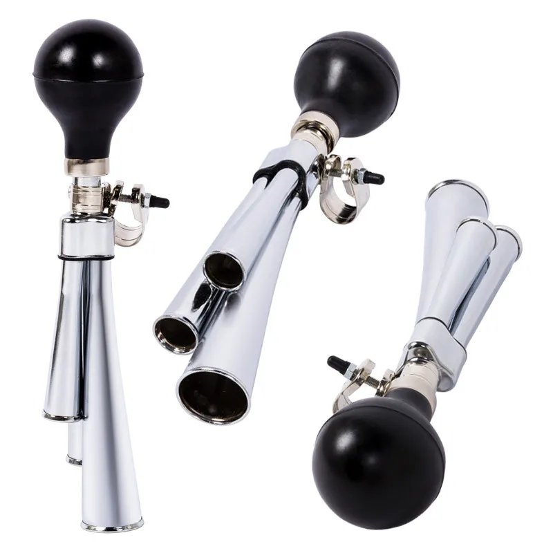 Universal Three-Tube Pneumatic Horn, Bicycle Horn