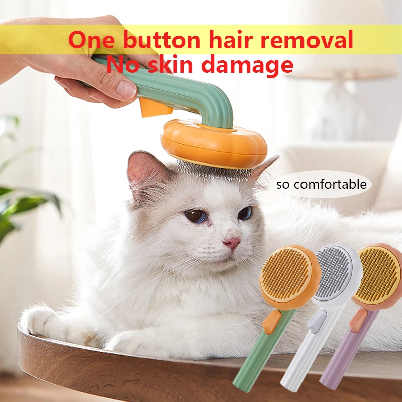 

Cat Brush Comb Pet Pumpkin Comb Goods for Cats Dog Brush Removes pet Hairs Kitten Accessories Grooming Hair Cat Supplie Products