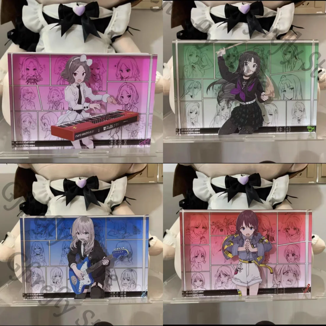 

Anime Standing Plate Indicative Board GIRLS BAND CRY Acrylic Brick NINA ISERI Show Shelf Decoration TOMO EBIZUKA Ambitus