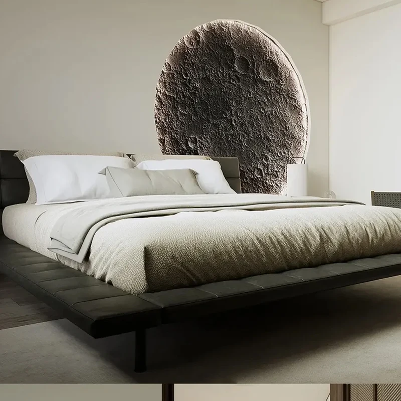 Lunar Planet Art 3D-Wandhintergrund für den Innenbereich, Heimdekoration, PU-Stein-Wandpaneel, industrieller Stil, geschnittene Polyurethan-Steinplatte