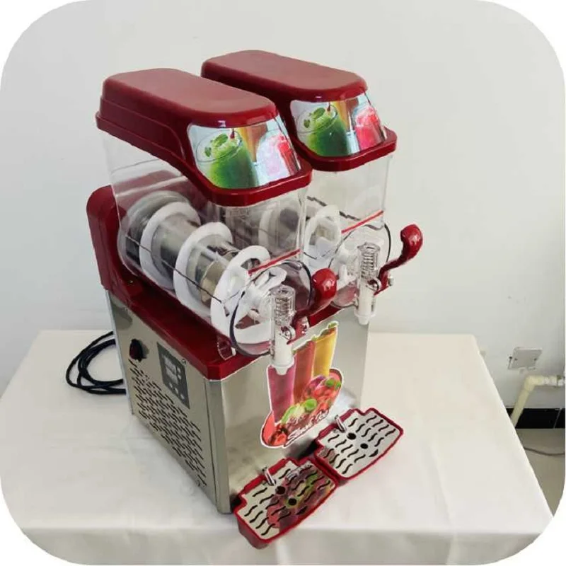 상업용 슬러시 기계, 냉동 음료, 얼음 음료 슬러시 기계, 대용량 이중 탱크 슬러시 기계